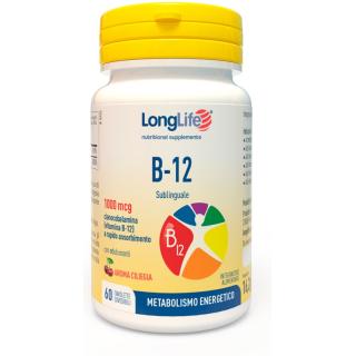 Longlife B12 1000mcg 60 Tavolette Sublinguali Integratore Alimentare