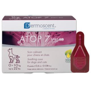 Atop 7 Spot-On 10kg 4 Pipette Lenitive per Cani e Gatti