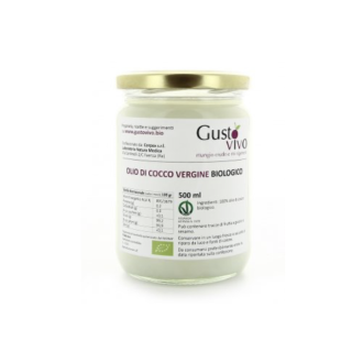 Gusto Vivo Olio di Cocco Vergine Biologico 500ml