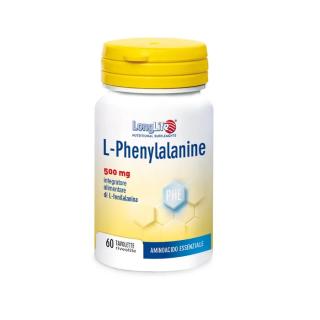 Longlife L-Phenylalanine 60 Tavolette  500mg Senso Sazietà Tono Umore