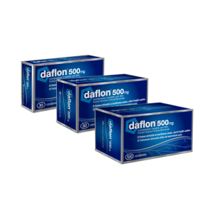 Daflon 500mg 60 Compresse per Circolazione e Emorroidi